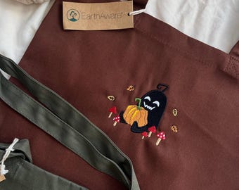 Autumn Krobus Embroidered Tote Bag | Organic Cotton