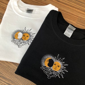 Sun and Moon Shirt, Boho Celestial Sun and Moon T-shirt, Hippie Shirt ...