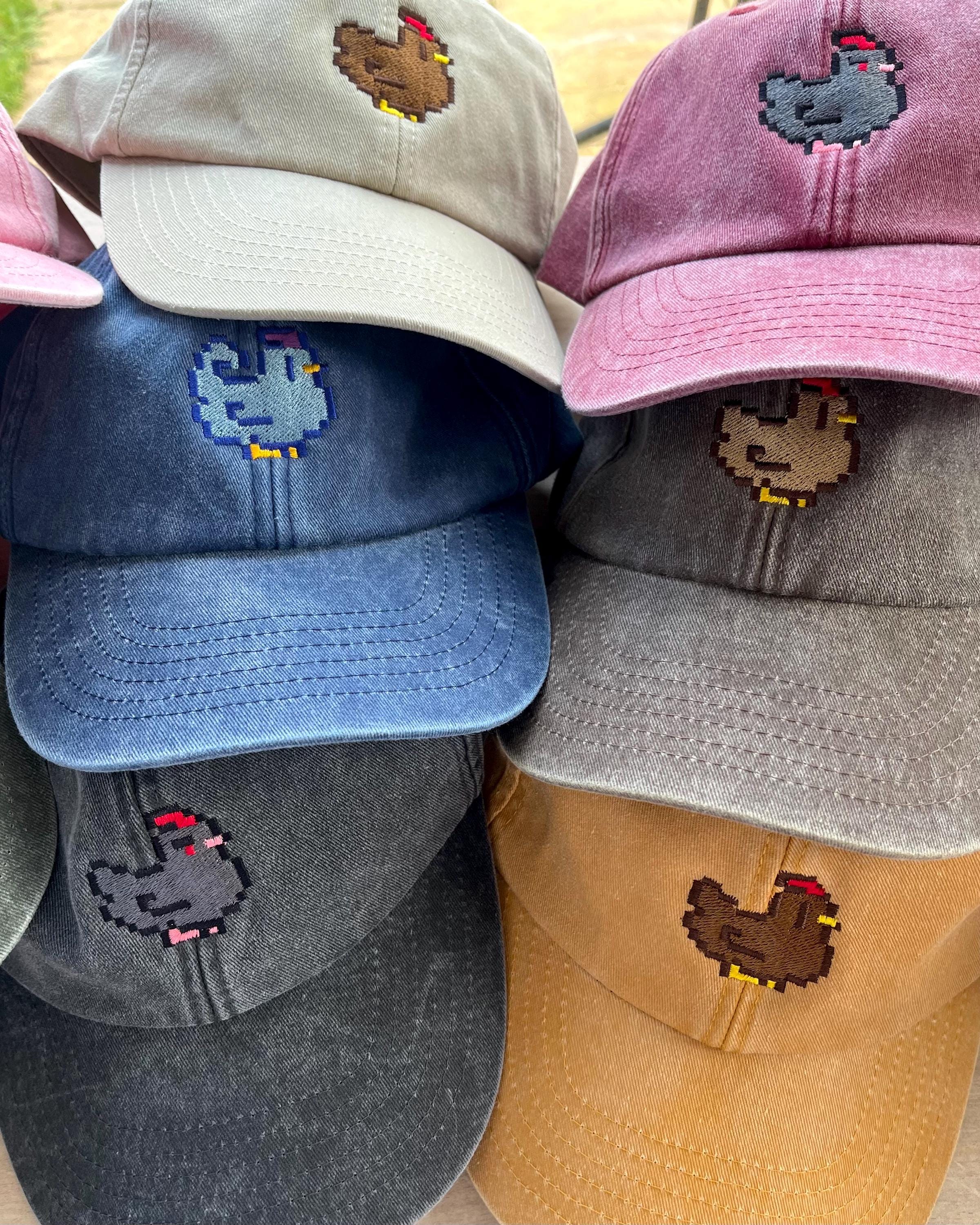 Pixel Chicken Cap | Stardew Valley | Cozy Gaming Gift