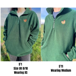 Pixel Chicken 1/4 Zip Fleece Jacket image 10