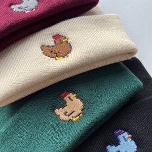 Pixel Chicken Beanie | Stardew Valley Gift