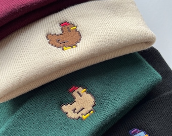 Bonnet Pixel Chicken | Cadeau Stardew Valley