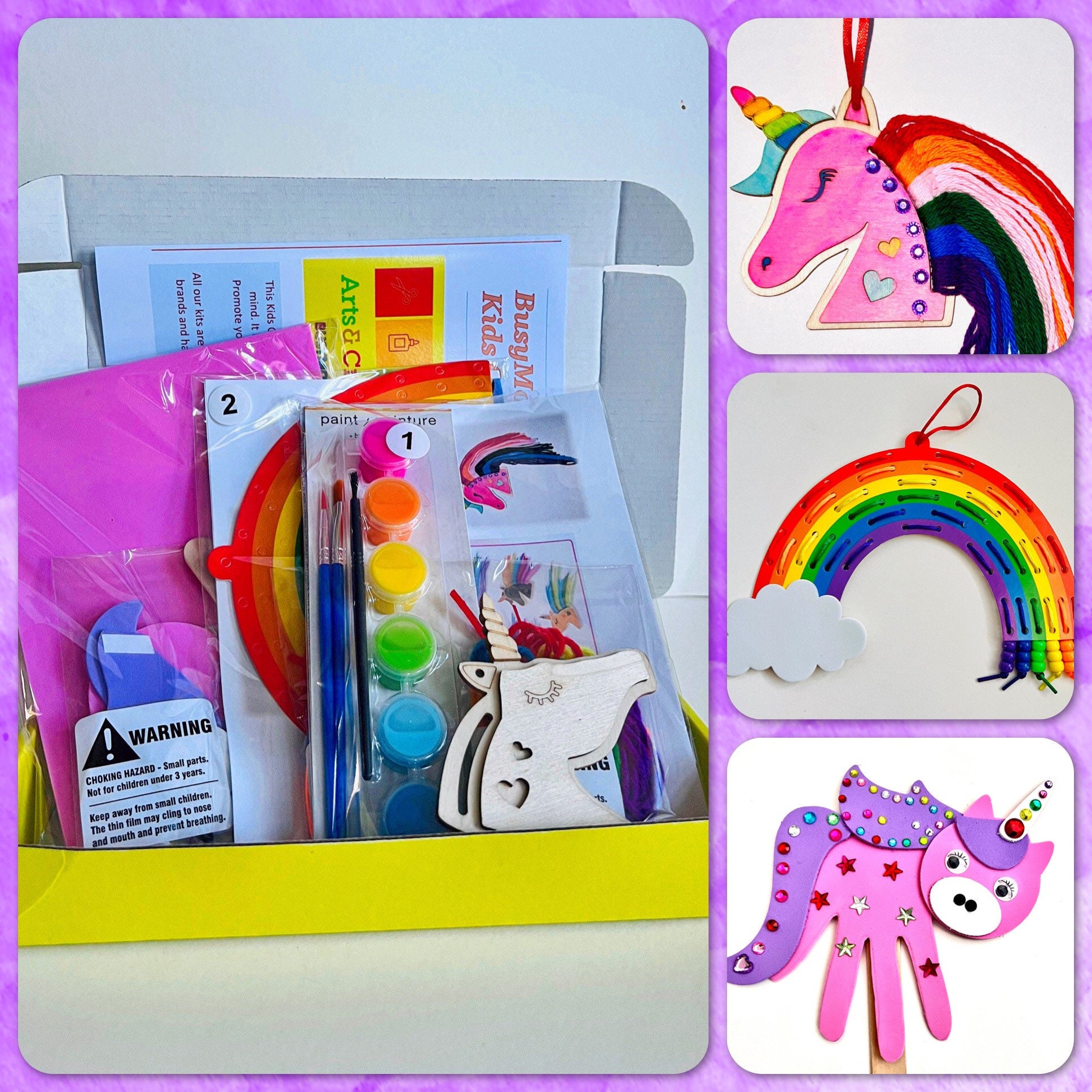 Dikence 4 5 6 7 8 Year Old Girls Gifts Craft Kits for Kids Sewing Kts for  Children Unicorn Gifts for Girls Arts and Crafts for Kids Age 6-8 Year Old  Girl