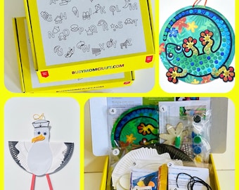 Kids Craft Activity Box Never Ending Summer, Craft Box, Craft Activity For Kids, Fun Craft Kit, Fall Kids Craft , BusymomShop