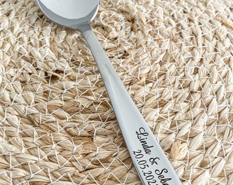 Soup spoon personalized I Spoon for wedding soup with engraving wedding