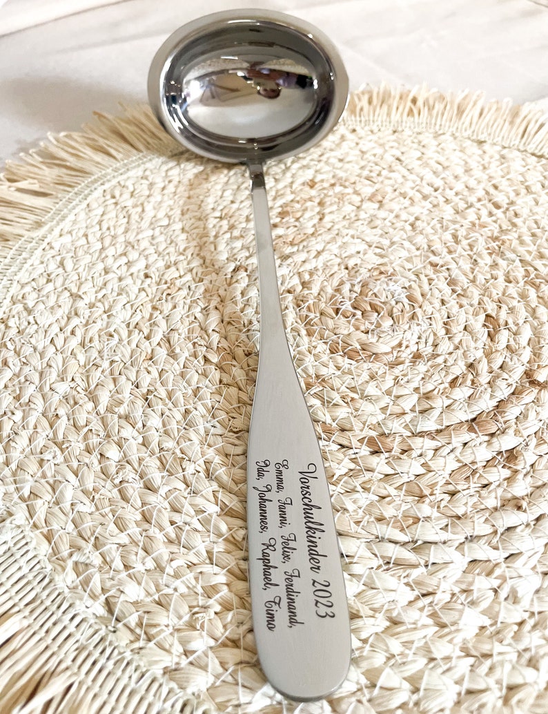 Suppenkelle personalisiert mit Name I Suppenkelle für die Hochzeitssuppe mit Gravur I Hochzeit I Wedding I Lasergravur Bild 5