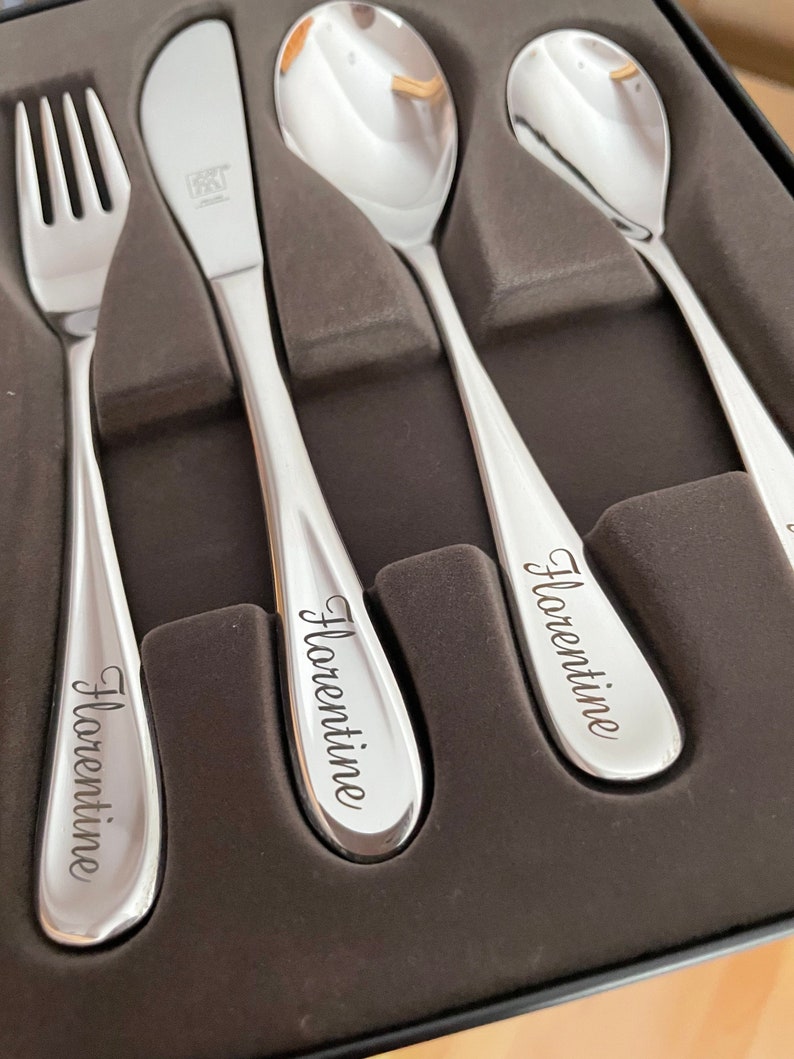 Children's cutlery Zwilling Filou Personalized with name engraving I Laser engraving I Gift Baptism I Birthday Birth I Christmas image 3