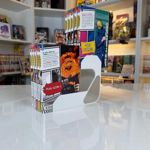 Manga Book Shelf Riser for Double Rows - MG Raiser Set of 2 | Manga Display Stand | Organizer for Books & Collectible Shelves