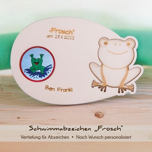 Schwimmabzeichen Wandschild "Frosch"