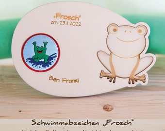 Schwimmabzeichen Wandschild "Frosch"