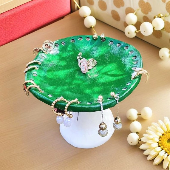 Customisable Mushroom Ring Dish & Earring Stand | Perfect Birthday Gift For Her