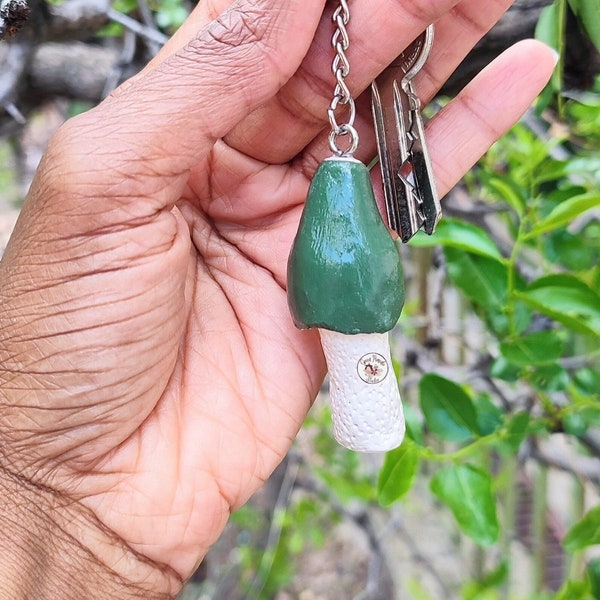 Stinkhorn Mushroom Keychain