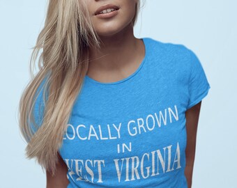 West Virginia Women's T-Shirt Locally Grown Cotton Tee