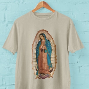 Our Lady of Guadalupe Shirt Virgin Mary Tee Catholic Gift Virgen de Guadalupe Religious Tee Confirmation Gift Blessed Mother Tshirt Easter