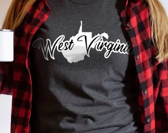 West Virginia Shirt, WV State T-Shirt, West Virginia Shirt for Women, WV Home State Tee, WV Gift for Mom, Mountain Momma Jersey, Graphic Tee
