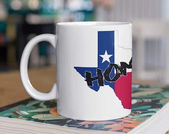 Texas Coffee Mug: 11oz Ceramic Tea Cup, Texan Gift