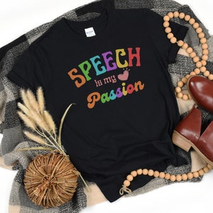 Boho Speech Therapy Shirt SLP Gift Occupational Therapist Tee