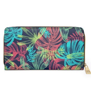 Cartera de mano personalizada, cartera de cuero para mujer, cartera de cuero, cartera delgada y larga, cartera pequeña para mujer, cartera de cuero para mujer
