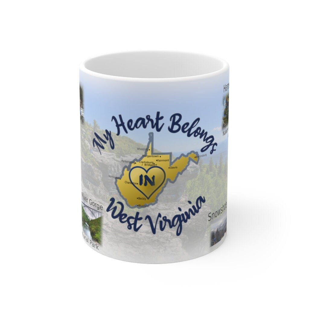 West Virginia Mug WV State Pride Coffee Cup, Mountain State Gift