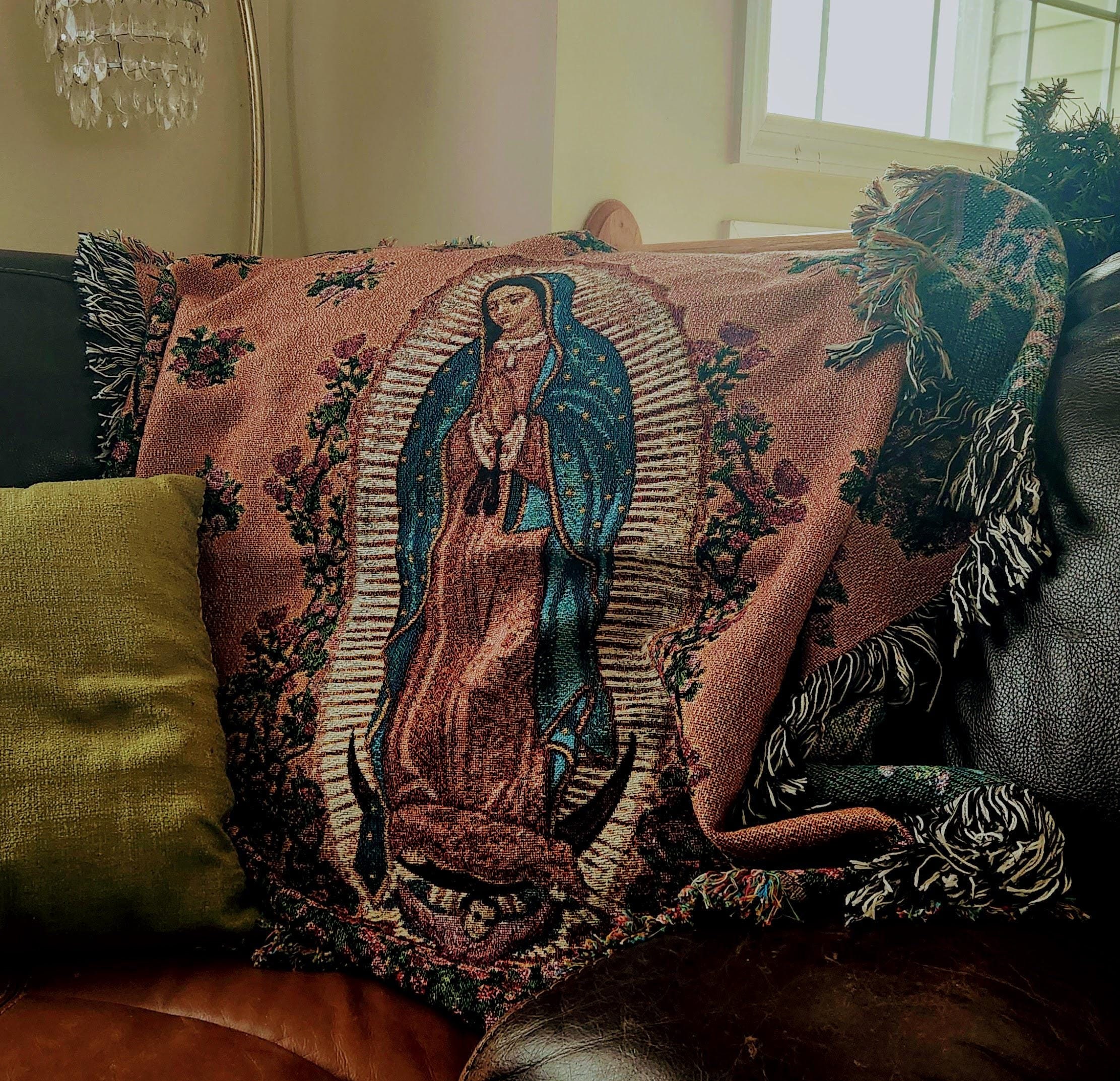 Virgin Mary Blanket - Etsy Virgin Mary Blanket - Etsy