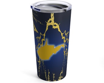 West Virginia Stainless Steel Tumbler Insulated Travel Mug