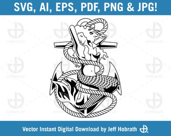 Free Free 335 Mermaid Anchor Svg SVG PNG EPS DXF File