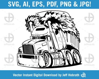Download Cartoon Truck Svg Etsy