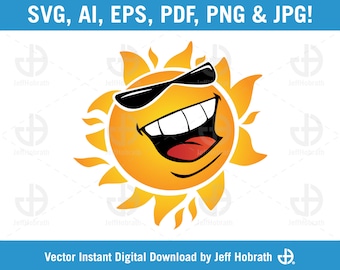 Happy Sun Cartoon Isolated Vector Illustration Digital - Etsy UK Happy Sun Cartoon Isolated Vector Illustration Digital - Etsy UK