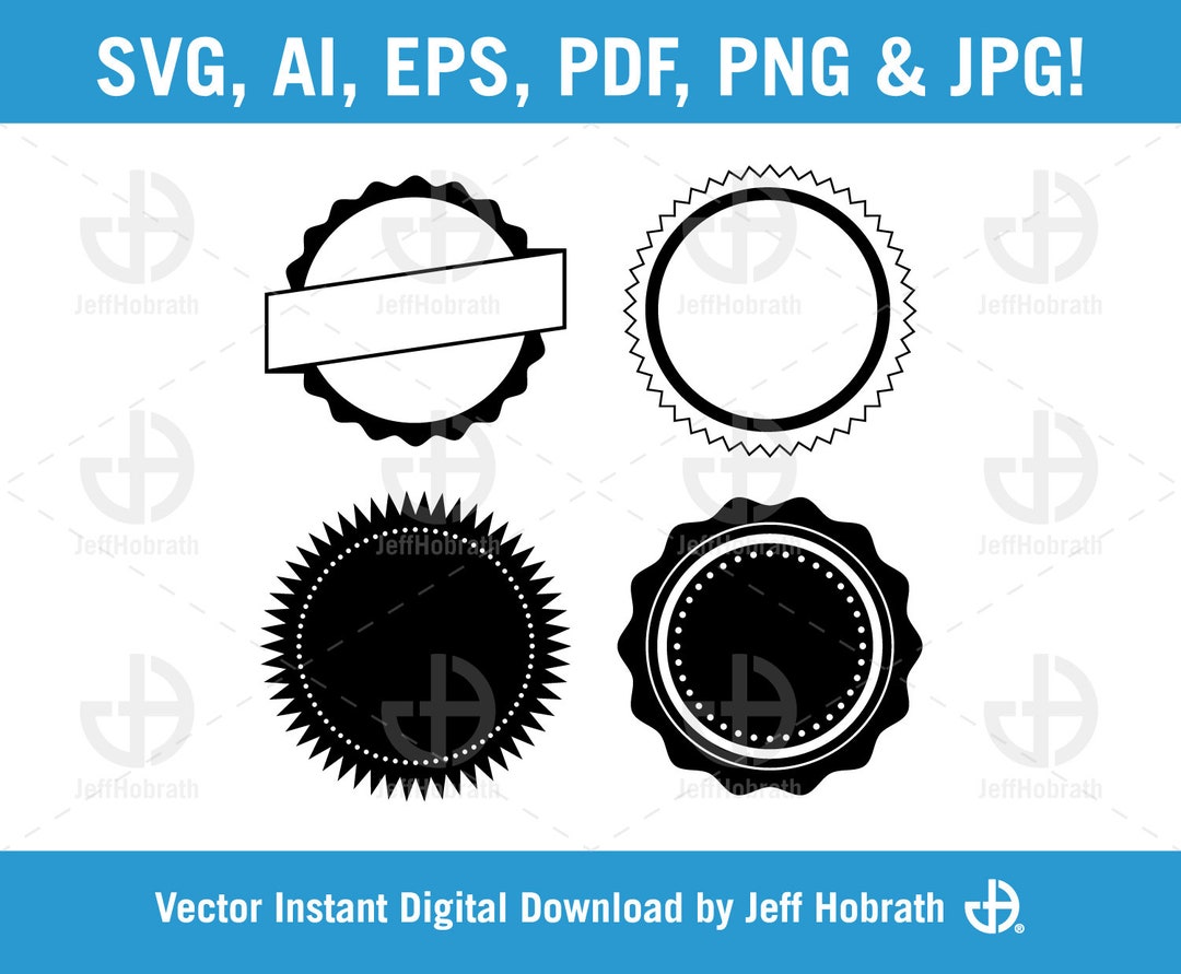 Vector Decorative Round Frames, Circle Frames,greeting Card, Digital Card,  Clip Art, Printable, Vector,png, Monogram.digital Images VS004 -   Singapore