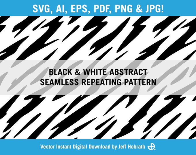 Black and White Abstract Seamless Repeating Pattern Vector Illustration ...