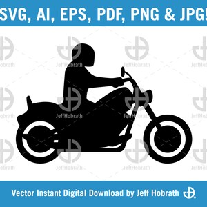 Motociclista sagoma isolato illustrazione vettoriale download digitale, ai, eps, pdf, svg, png e jpg