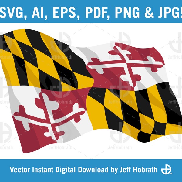 Maryland State Flag - Etsy