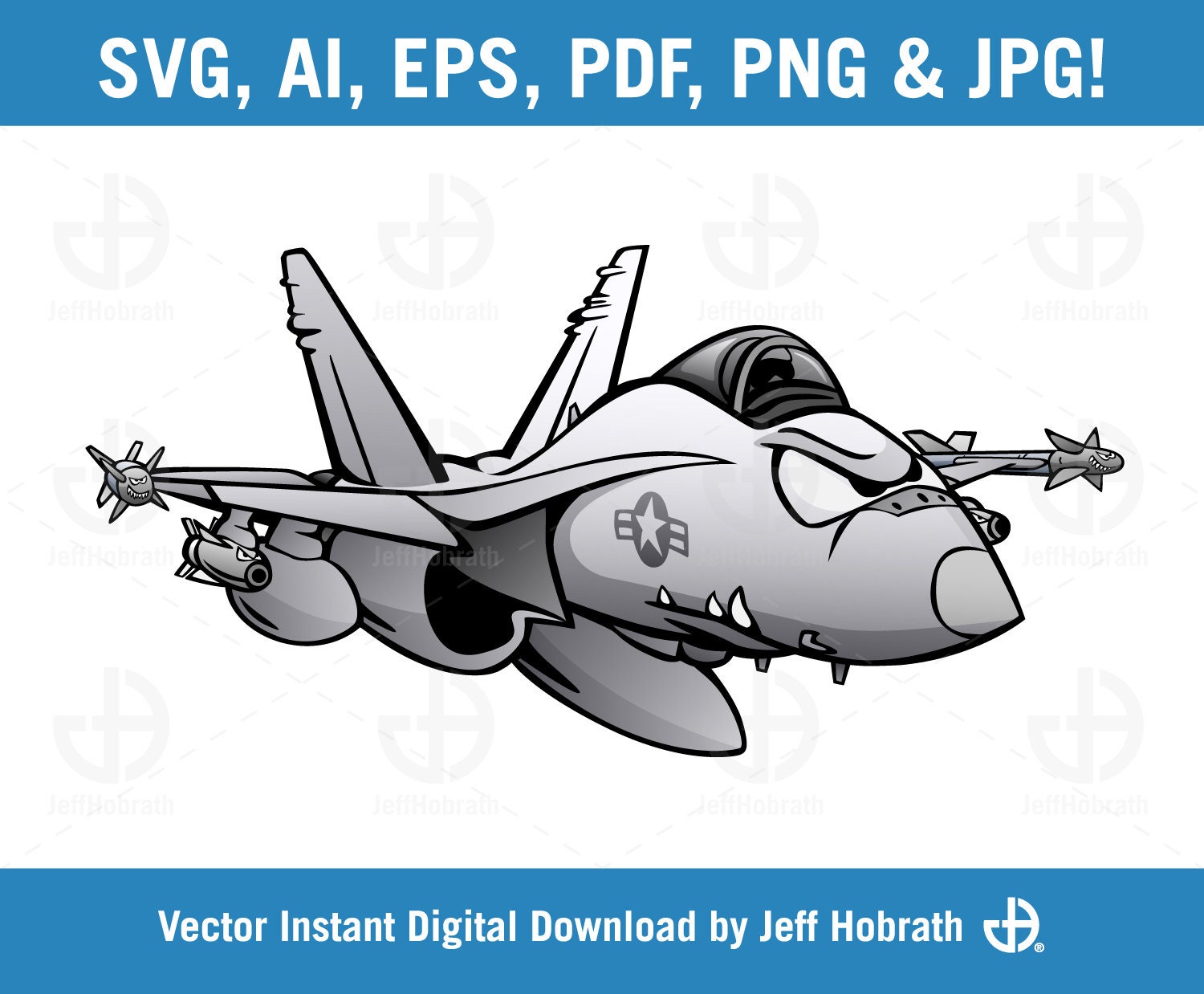 米国 nato f18 ジェット戦闘機イラスト ベクター デザイン