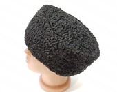 Cossack Fur Hat Kubanka Completely Made of Natural Black Astrakhan Fur Russian Karakul Fur