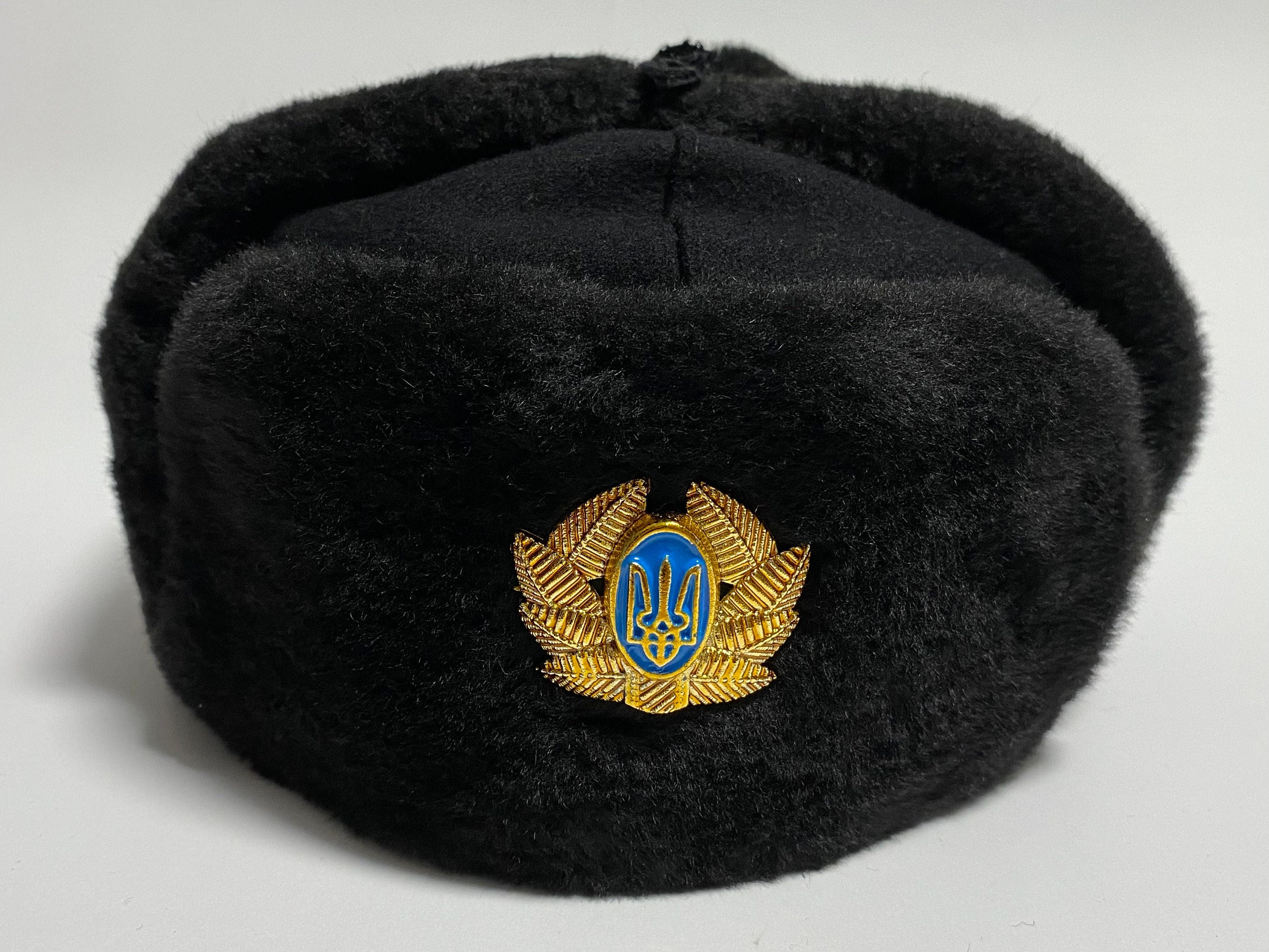 Ukrainian Ushanka Trapper Hat, Winter Ear Flap Hat, Faux Fur Hat