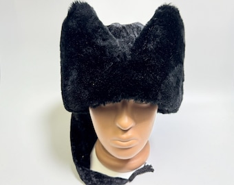 Cossack Hat Papakha Kubanka, Soviet Army Uniform, Faux Fur Winter Hat