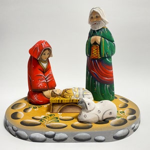 Wooden Nativity Set, Hand Carved Nativity Scene, Ukrainian Christmas Decor