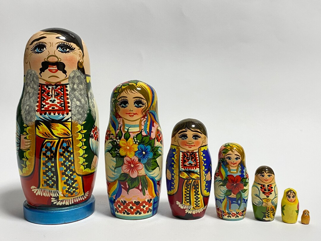 Ukrainian Nesting Dolls for Kids Matryoshka Babushka Doll Etsy