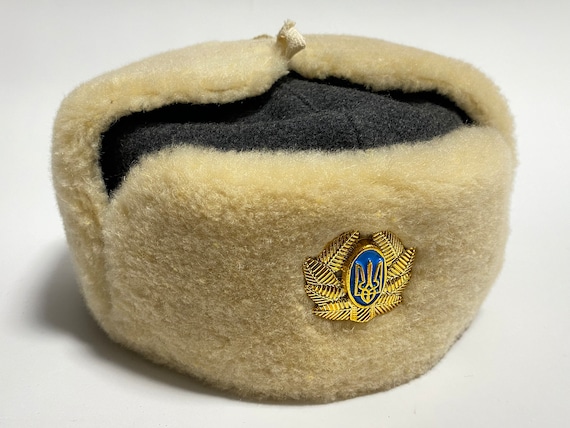 Ukrainian Ushanka Trapper Hat, Winter Ear Flap Hat, Faux Fur Hat