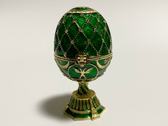 Faberge Egg With Church Model Swarovski Crystals St
