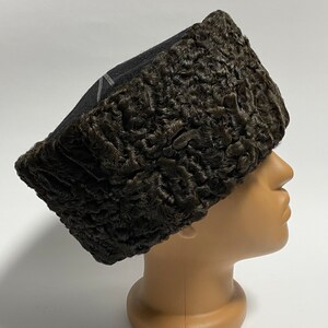 Kosakenmütze Papakha Kubanka, Uniform der Sowjetunion, Astrachan Karakul Pelz, Wintermütze Bild 3
