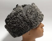 Soviet Ushanka Russian Hat Astrakhan Karakul Fur Military Trapper Hat