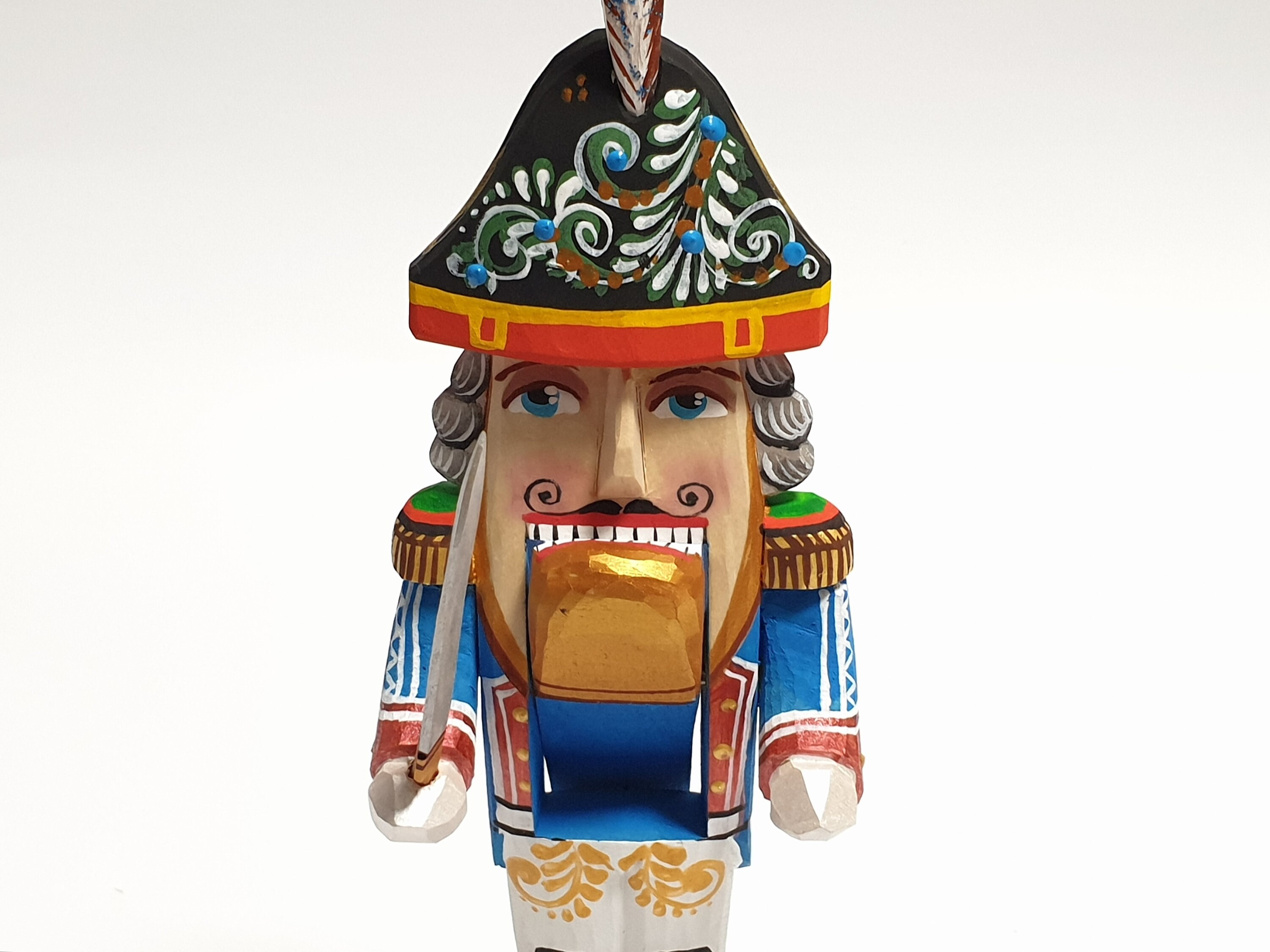 Wooden Nutcracker Figurine Russian Nutcracker Soldier Doll Etsy