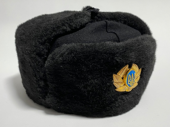 Ukrainian Ushanka Trapper Hat, Winter Ear Flap Hat, Faux Fur Hat