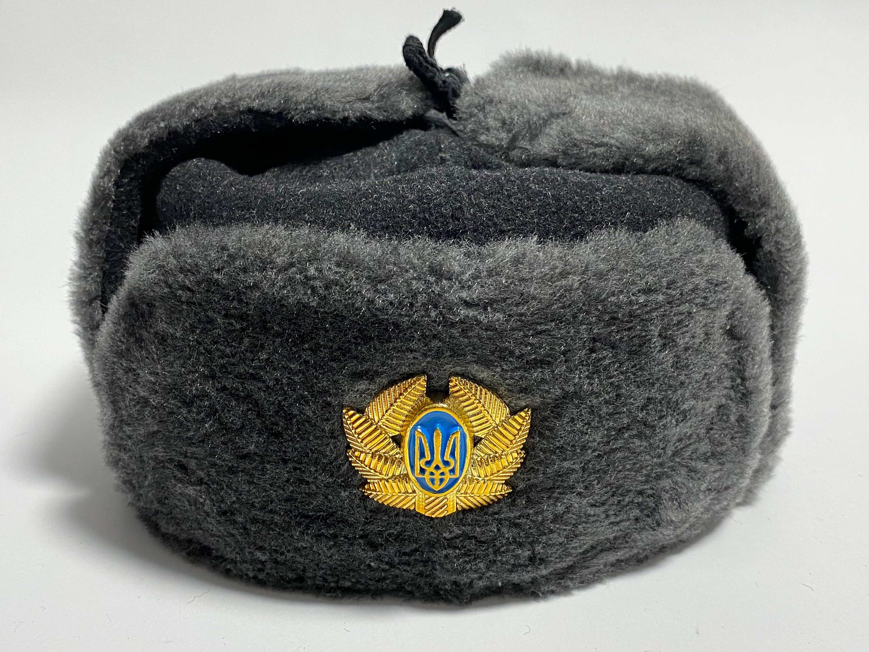 Ukrainian Ushanka Trapper Hat, Winter Ear Flap Hat, Faux Fur Hat