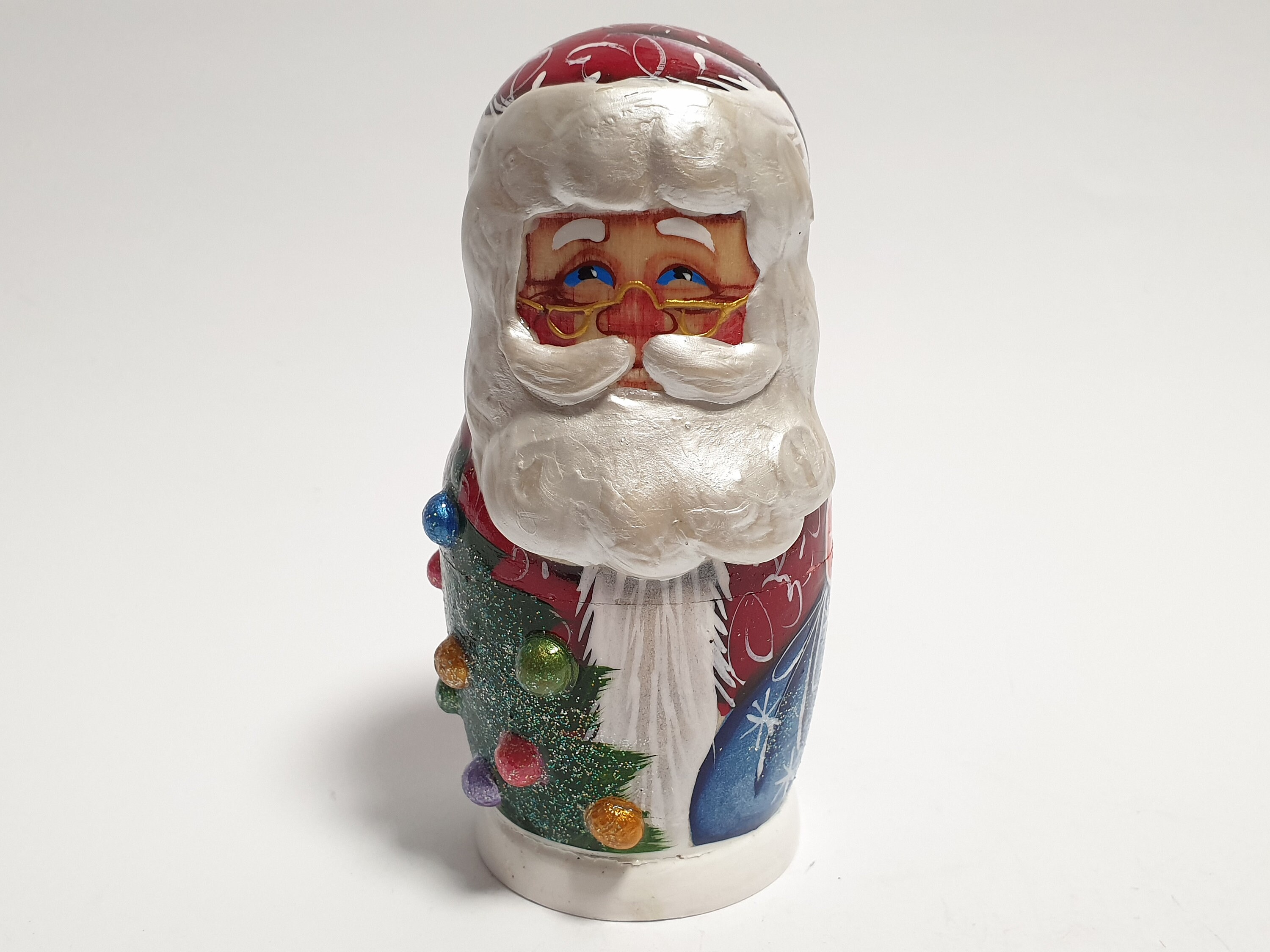 Santa Nesting Dolls For Kids Christmas Russian Matrioshka Etsy