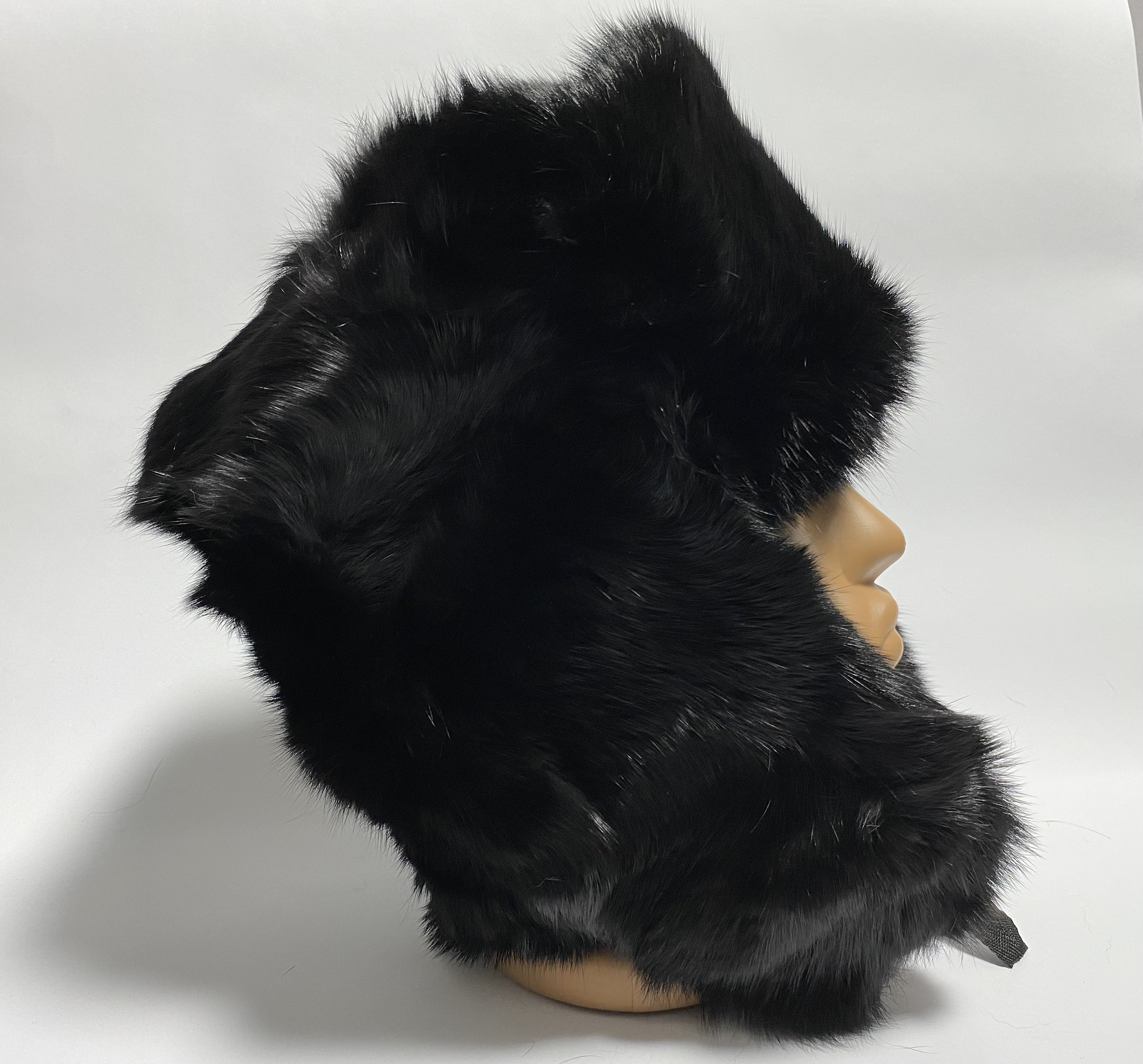 Ushanka Soviet Hat Natural Rabbit Fur Hat - Etsy display picture 1