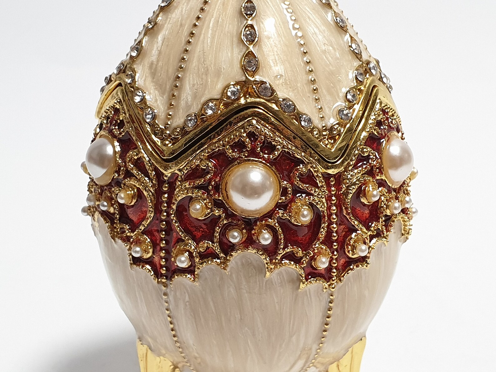 Faberge Egg Trinket Box Russian Jewerly Box Enamel Egg With Etsy