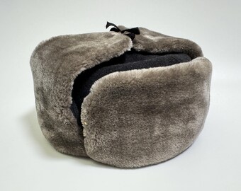 Ushanka Trapper Hat, Winter Ear Flap Hat, Faux Fur Hat