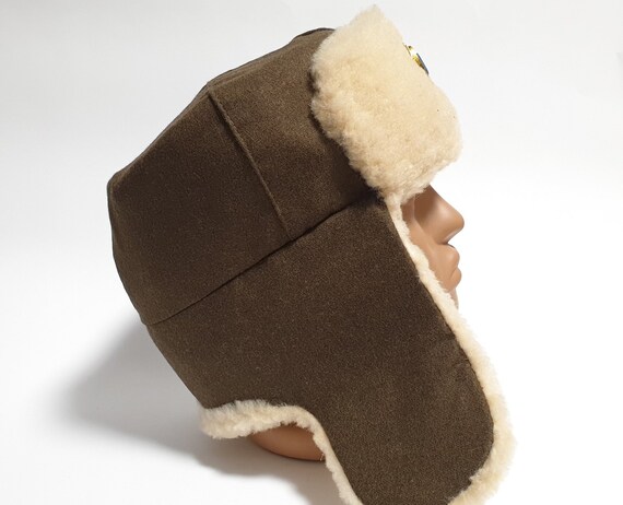 Ukrainian Ushanka Trapper Hat Winter Ear Flap Hat Faux Fur Hat